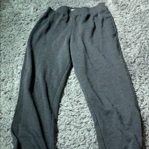 Gray sweatpants